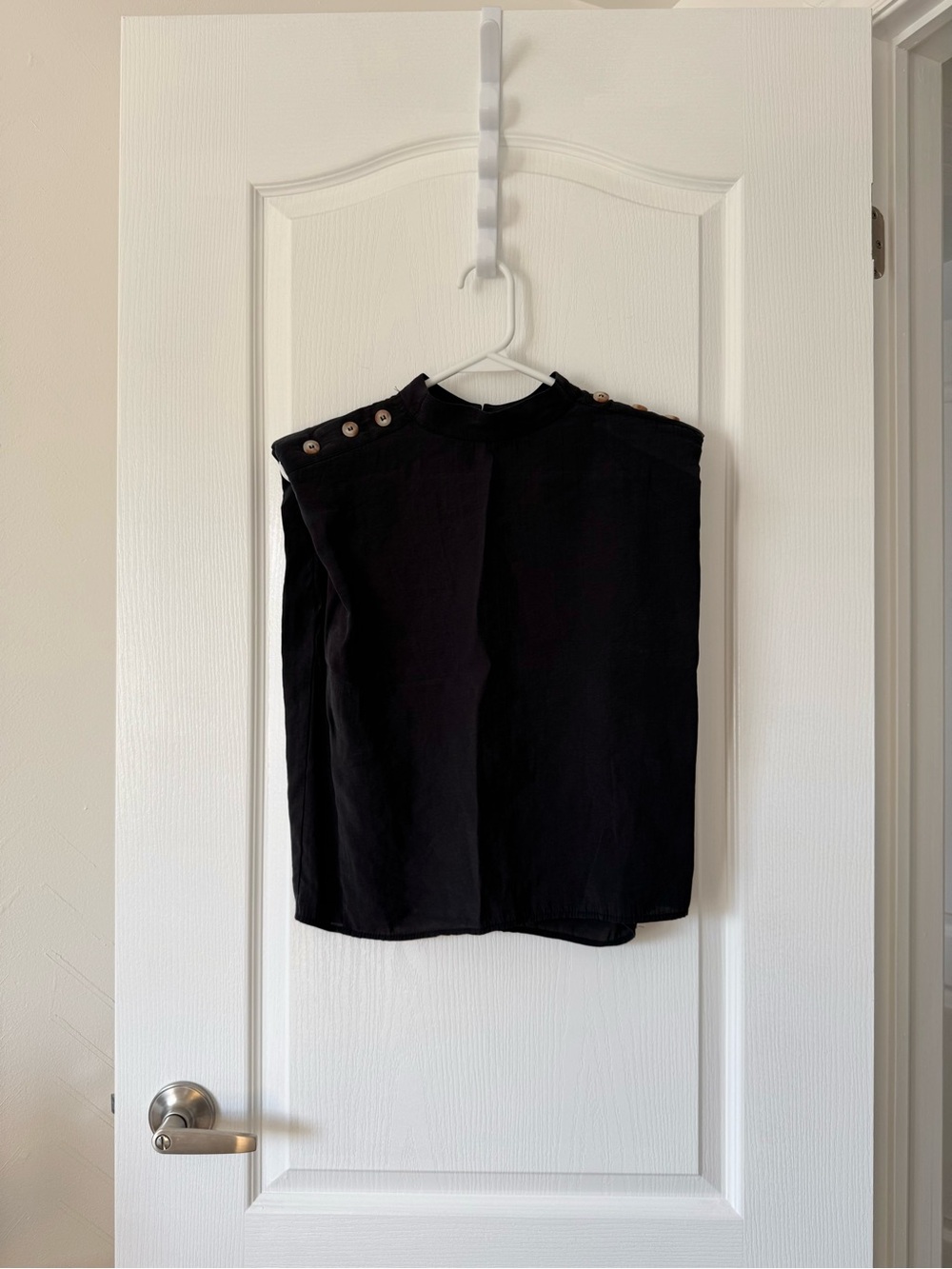 Zara modal shoulder pad top